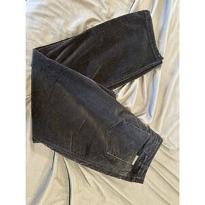 Royal Robbins Boho Corduroy Flare Pants Sz:8 Black Velvet Finish Cotton Blend